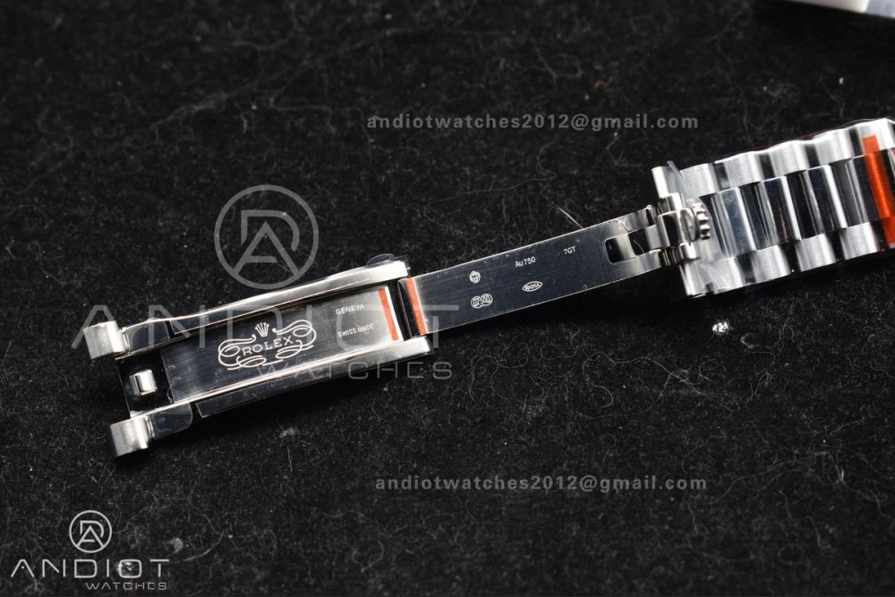 DayDate 40 SS GMF Gain Weight Black Crystal Dial On President Bracelet A2836