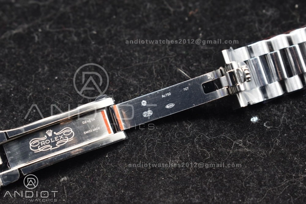 DayDate 40 SS GMF Gain Weight Black Crystal Dial On President Bracelet A2836