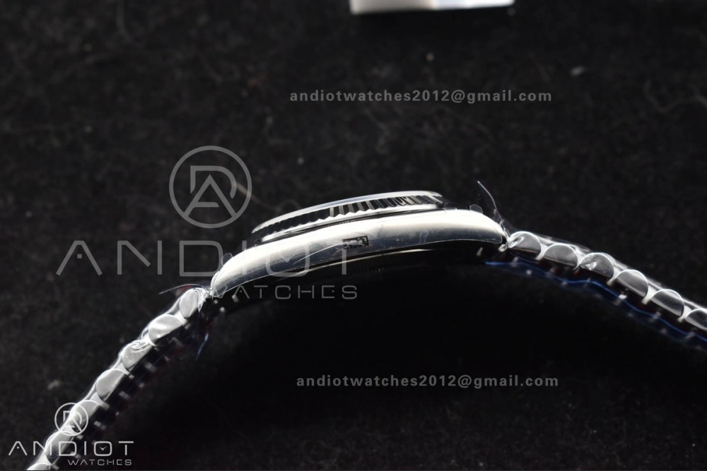 DayDate 40 SS GMF Gain Weight Black Crystal Dial On President Bracelet A2836