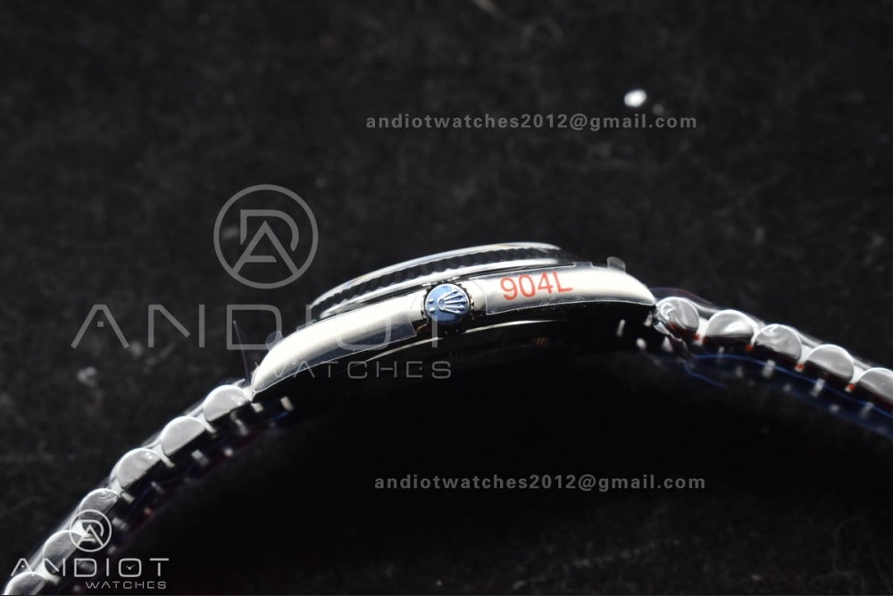 DayDate 40 SS GMF Gain Weight Black Crystal Dial On President Bracelet A2836