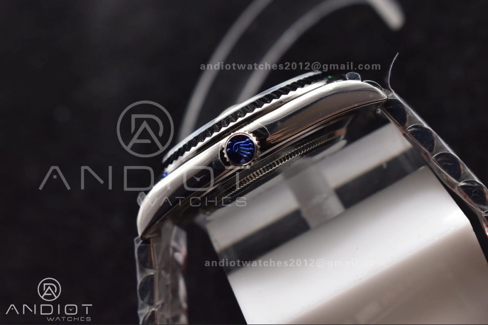 DayDate 40 SS GMF Gain Weight Ice Blue Stick Dial on President Bracelet A2836