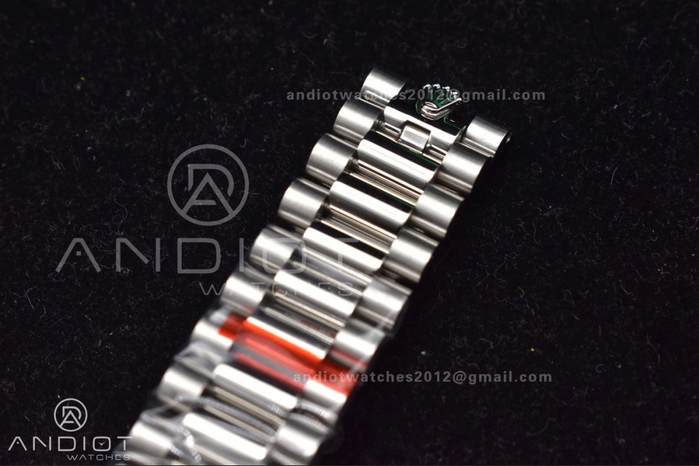 DayDate 40 SS GMF Gain Weight Ice Blue Stick Dial on President Bracelet A2836