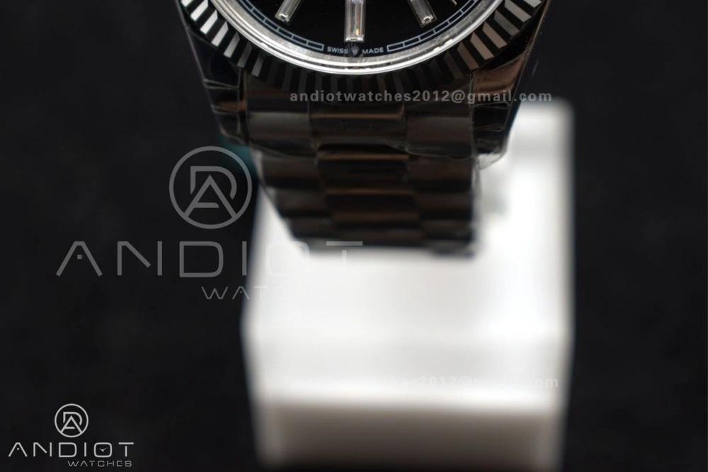 DayDate 40 SS GSF Gain Weight Black Crystal Dial on President Bracelet A2836