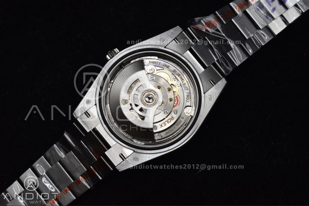 DayDate 40 SS JDF 904L Steel Green Arabic Dial on President Bracelet VR3255 V3 (Gain Weight)