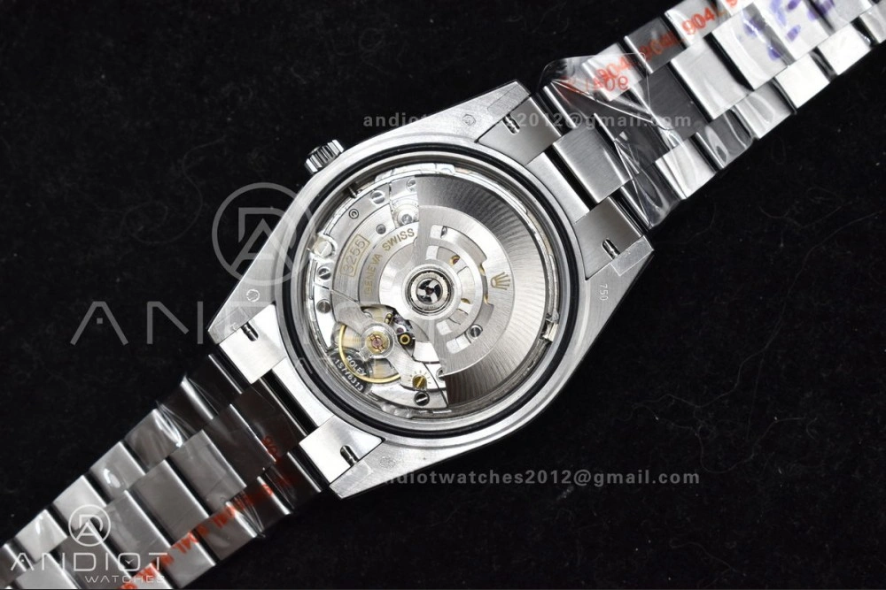 DayDate 40 SS JDF 904L Steel Green Arabic Dial on President Bracelet VR3255 V3 (Gain Weight)