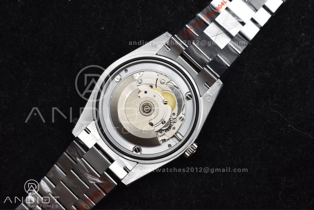 DayDate 40 SS QF Best Edition 904L Steel Blue Black Dial on President Bracelet A2836 V4 (Gain Weight)