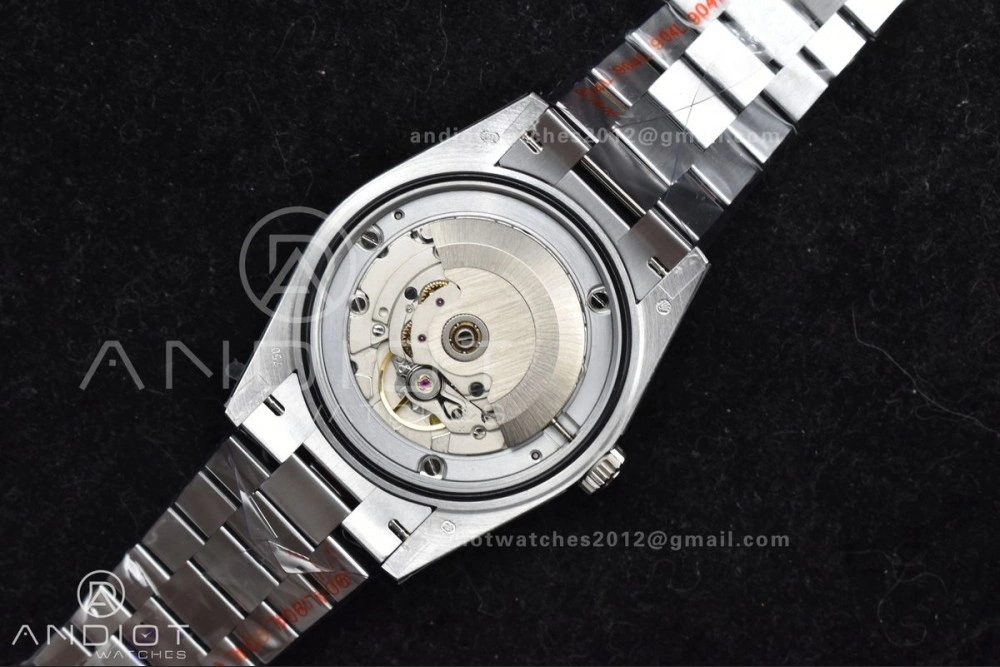 DayDate 40 SS QF Best Edition 904L Steel Blue Black Dial on President Bracelet A2836 V4 (Gain Weight)