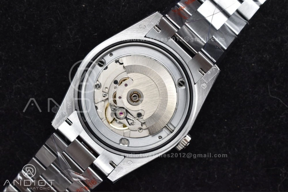 DayDate 40 SS QF Best Edition 904L Steel Blue Black Dial on President Bracelet A2836 V4 (Gain Weight)