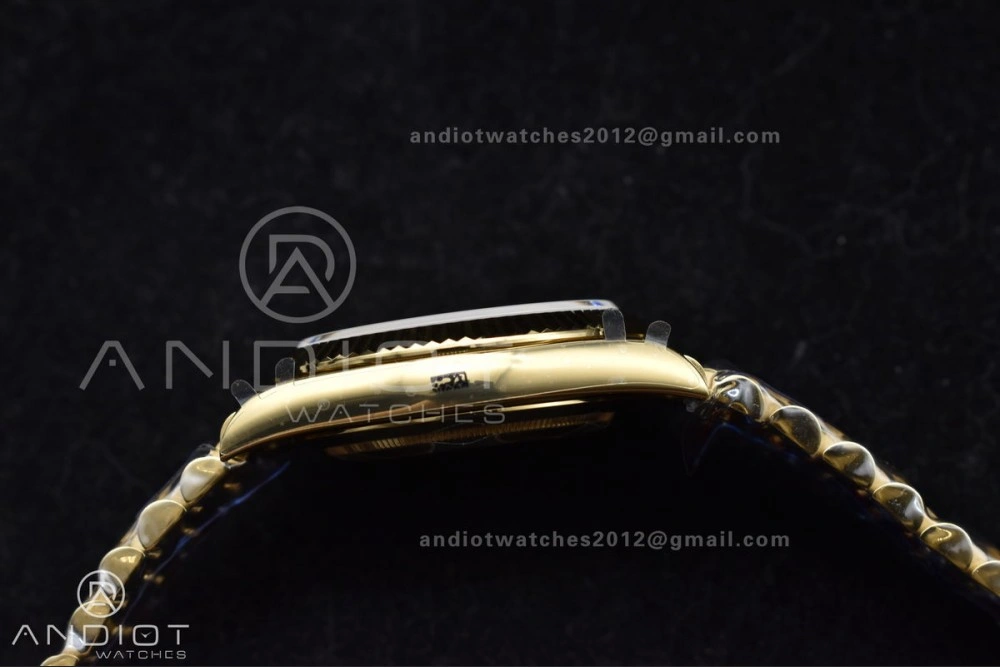 DayDate 40 YG GMF Gain Weight 904L Steel Gold Dial Diamond Markers On President Bracelet A3255 V2