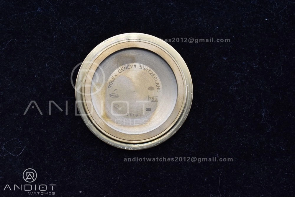 DayDate 40 YG GMF Tungsten Weighted 904L Steel White Dial Stick Markers On President Bracelet A2836 V2