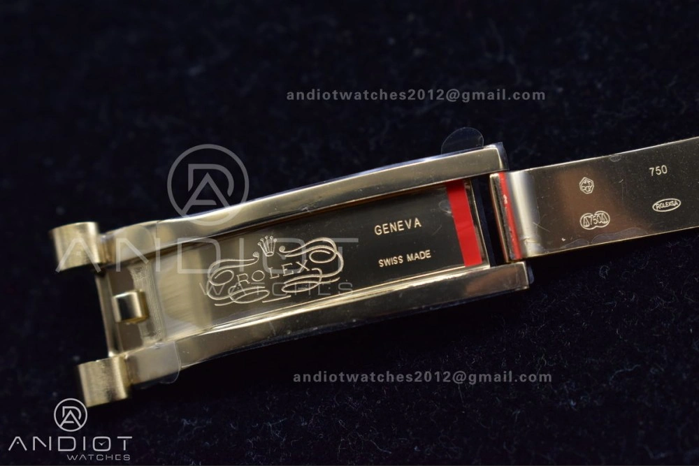 DayDate 40 YG JDF Gain Weight 904L Steel YG Dial Stick Markers on President Bracelet A2836 V2