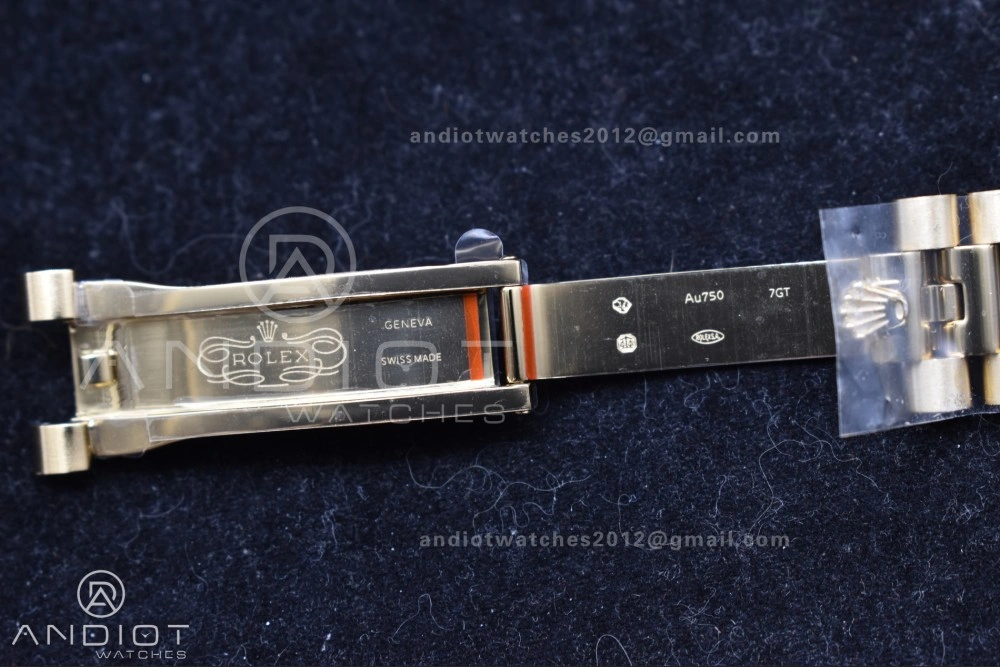 DayDate 40 YG QF Best Edition 904L Steel Green Black Dial on President Bracelet A2836 V4 (Gain Weight)