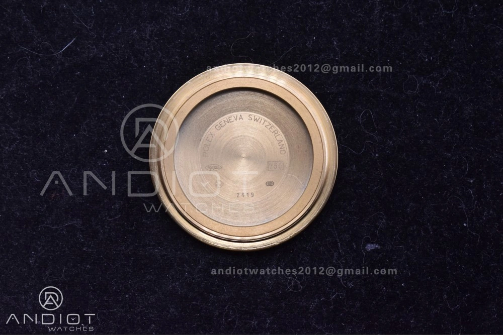 DayDate 40 YG QF Best Edition 904L Steel Green Black Dial on President Bracelet A2836 V4 (Gain Weight)