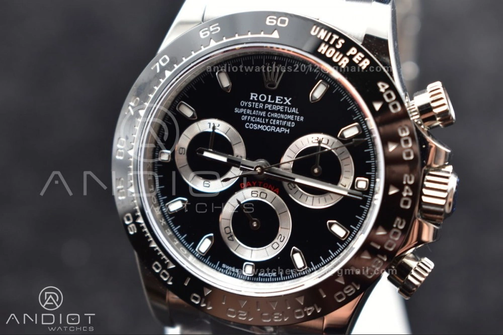 Daytona 116500 APSF 1:1 Best Edition 904L SS Case and Bracelet Black Dial SH4130
