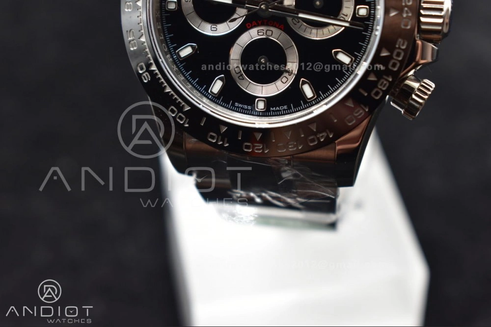 Daytona 116500 APSF 1:1 Best Edition 904L SS Case and Bracelet Black Dial SH4130