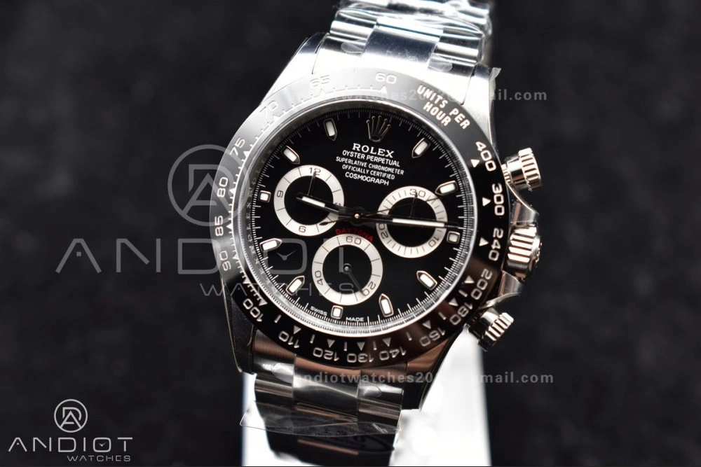 Daytona 116500 Clean V3 904L SS Case And Bracelet Black Dial 4130