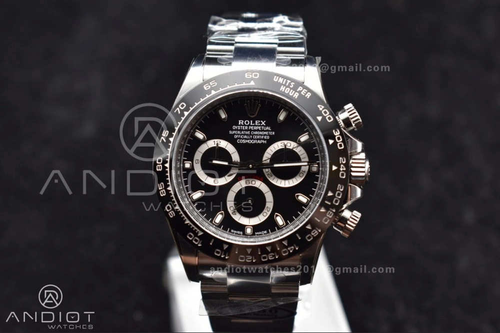 Daytona 116500 Clean V3 904L SS Case And Bracelet Black Dial 4130
