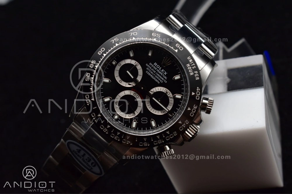 Daytona 116500 Clean V3 904L SS Case And Bracelet Black Dial 4130