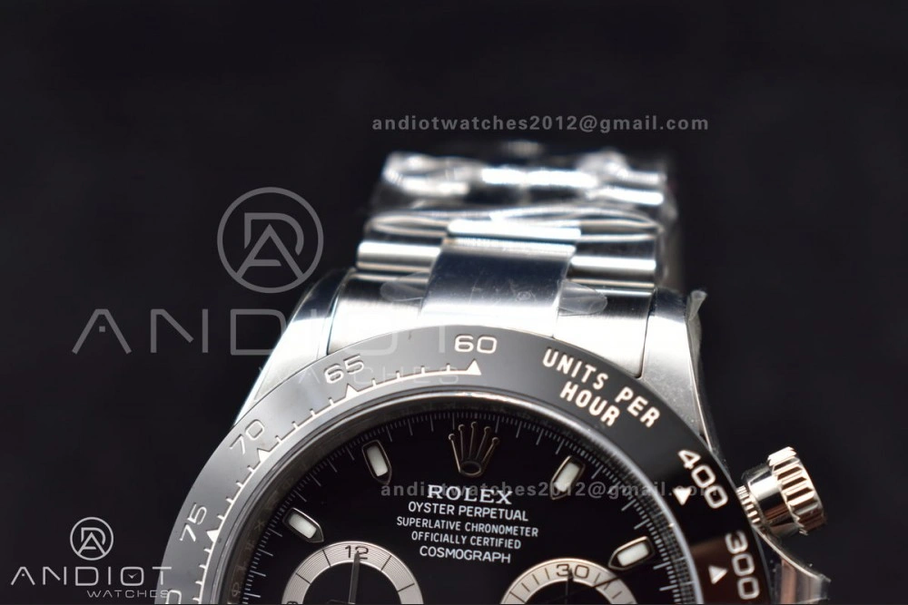 Daytona 116500 Clean V3 904L SS Case And Bracelet Black Dial 4130