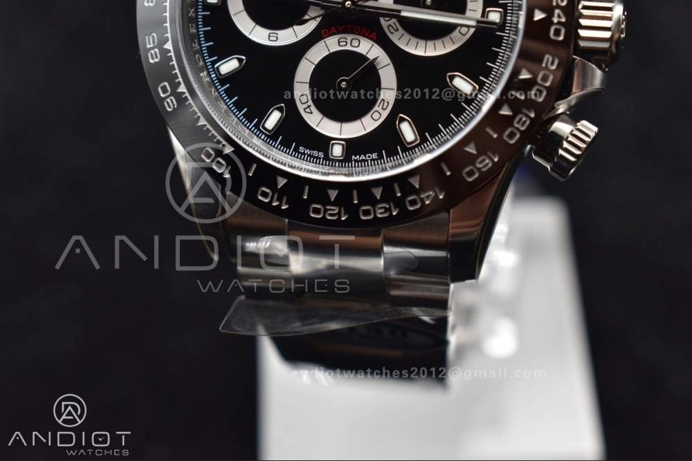 Daytona 116500 Clean V3 904L SS Case And Bracelet Black Dial 4130