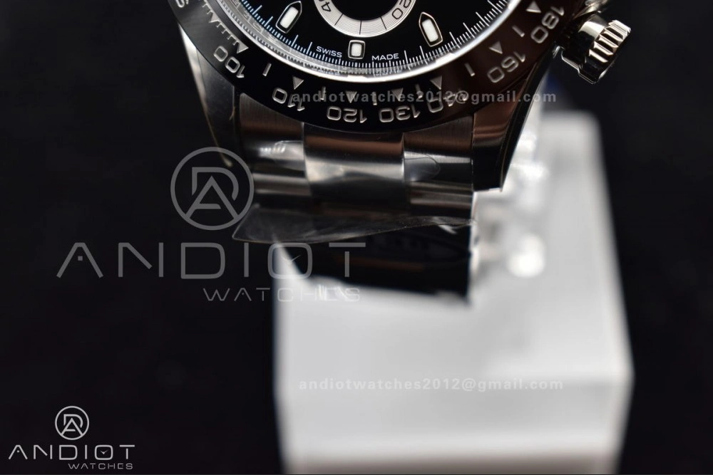 Daytona 116500 Clean V3 904L SS Case And Bracelet Black Dial 4130