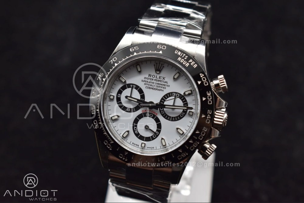 Daytona 116500 Clean V3 904L SS Case And Bracelet White Dial 4130