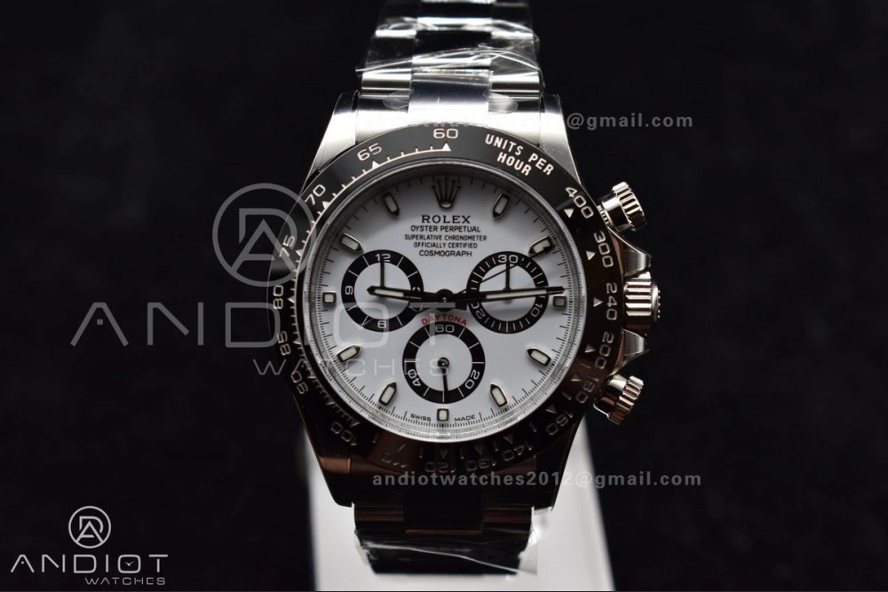 Daytona 116500 Clean V3 904L SS Case And Bracelet White Dial 4130