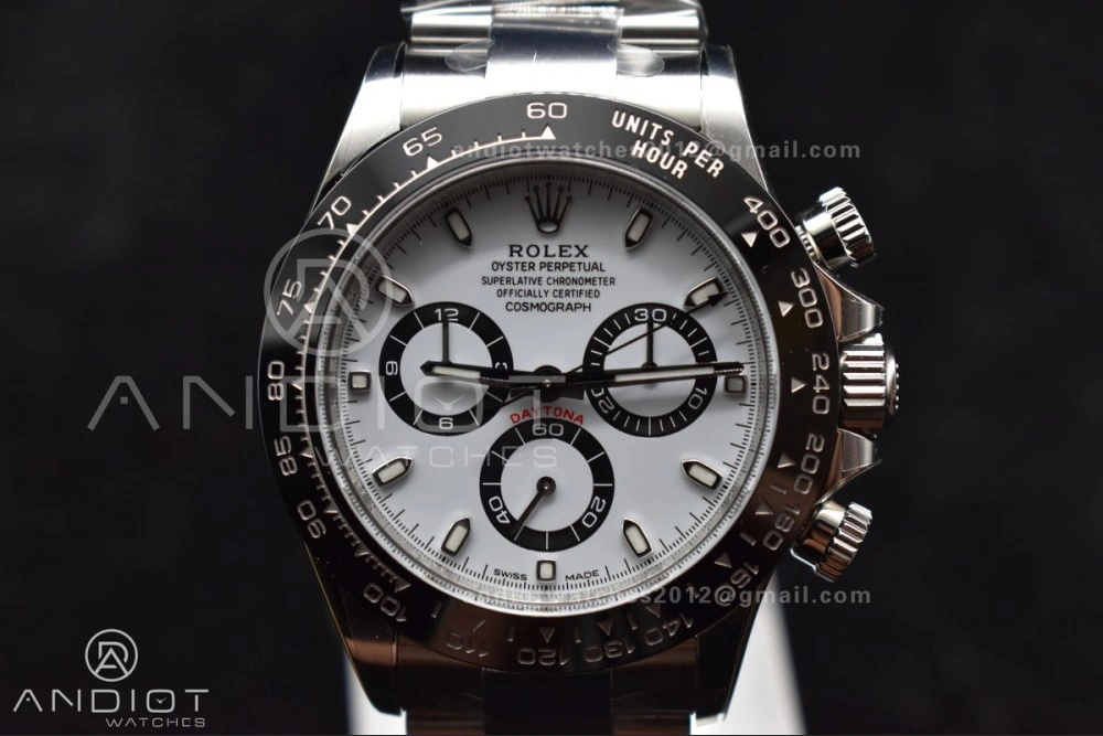 Daytona 116500 Clean V3 904L SS Case And Bracelet White Dial 4130