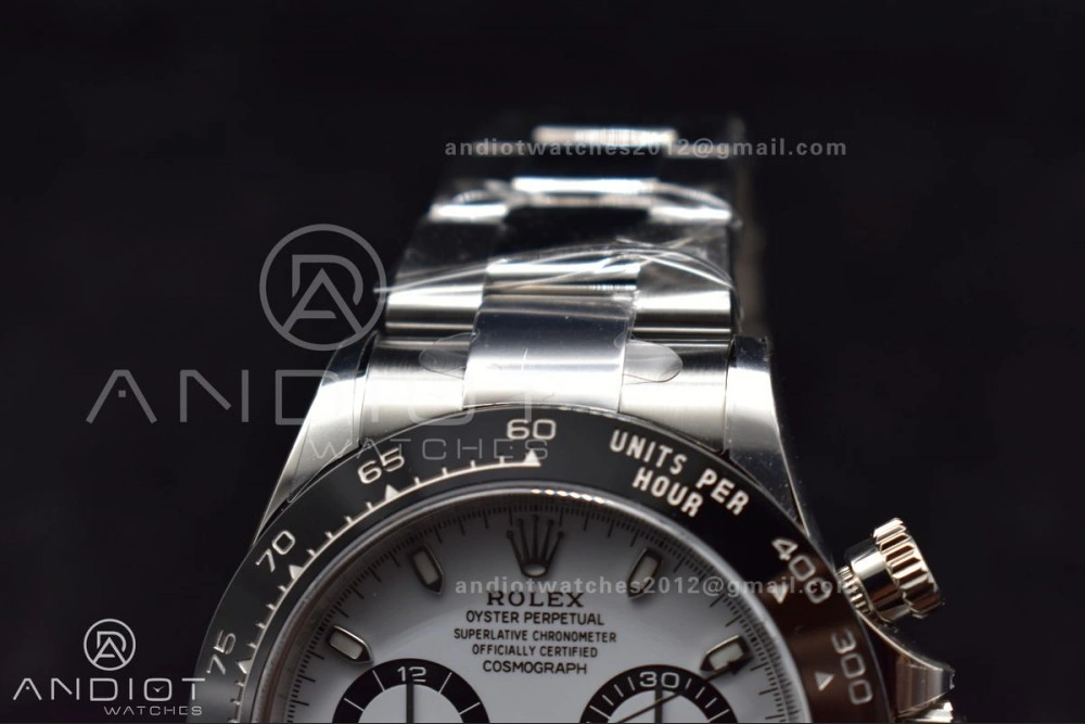 Daytona 116500 Clean V3 904L SS Case And Bracelet White Dial 4130