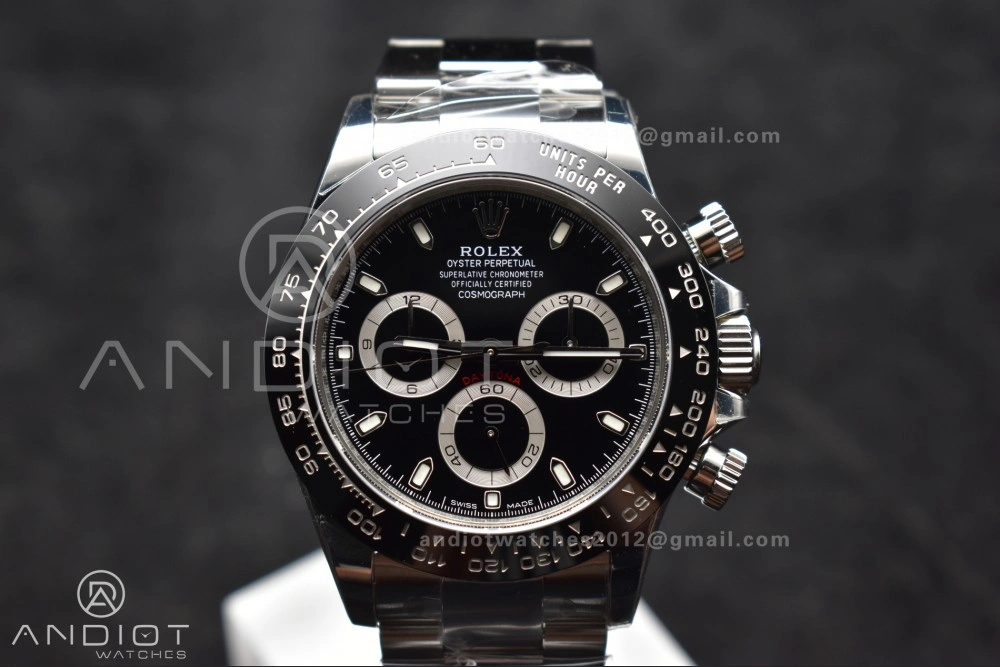 Daytona 116500 SB VSF 1:1 Best Edition 904L Steel Black Dial on SS Bracelet DD4130