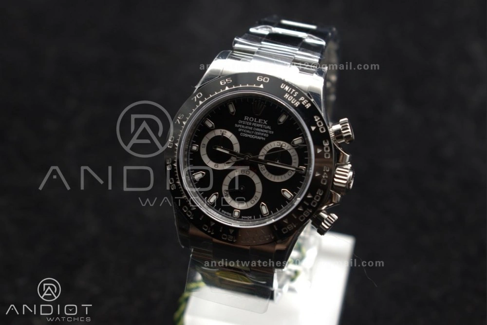 Daytona 116500 ZF 1:1 Best Edition 904L SS Case and Bracelet Black Dial SH4130