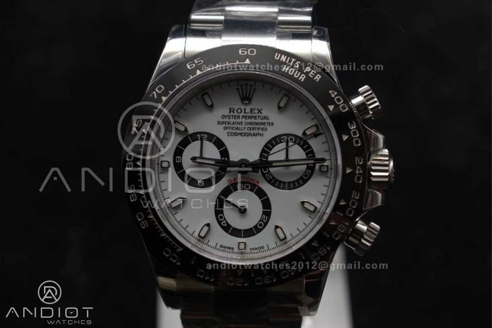 Daytona 116500 ZF 1:1 Best Edition 904L SS Case and Bracelet White Dial SH4130