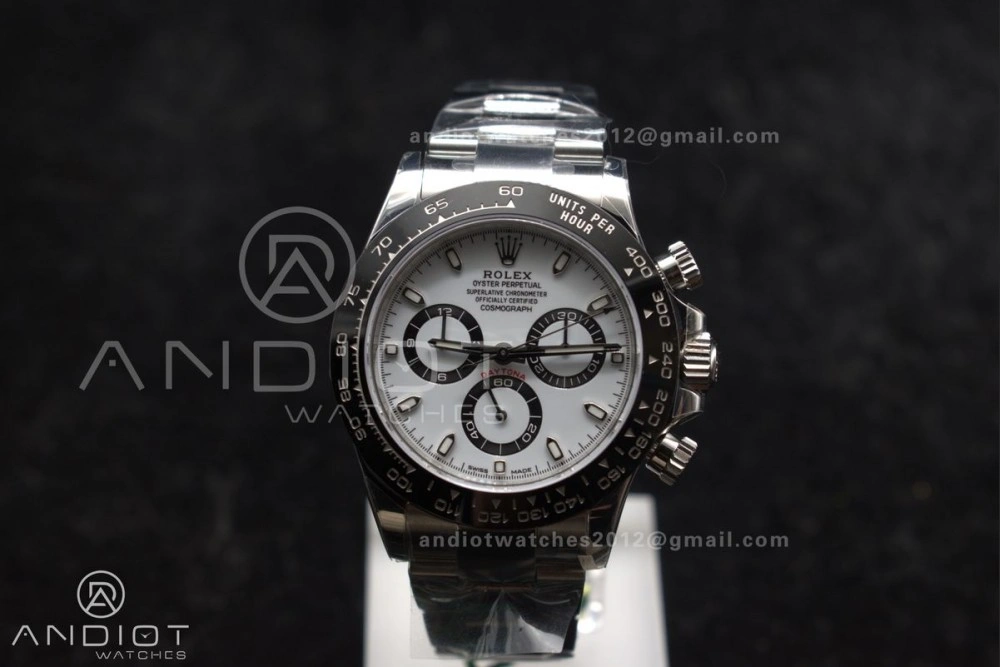 Daytona 116500 ZF 1:1 Best Edition 904L SS Case and Bracelet White Dial SH4130