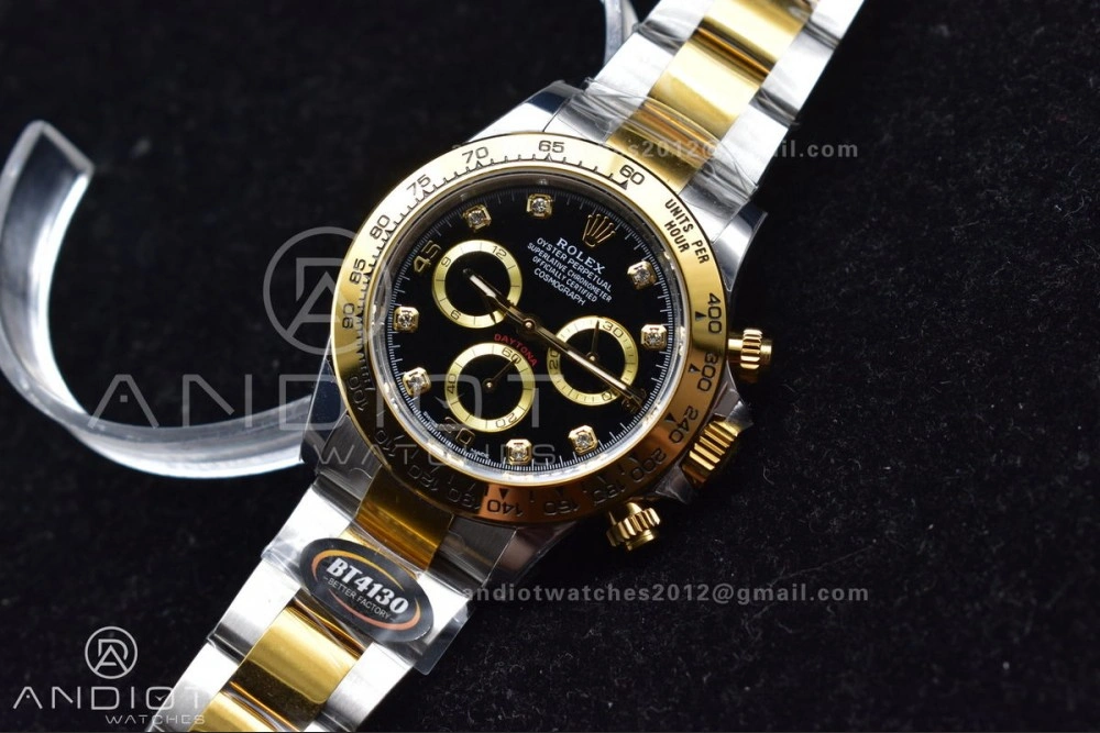 Daytona 116503 BTF 1:1 Best Edition 904L SS Case and Bracelet Black Diamonds Dial SA4130