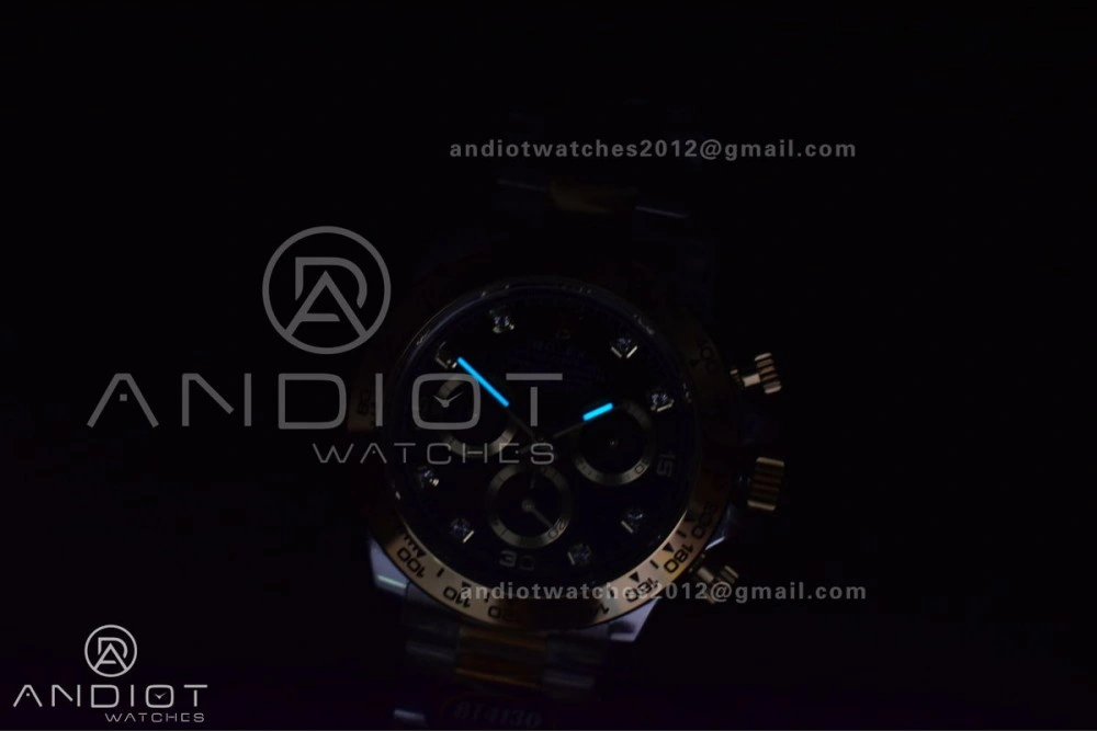 Daytona 116503 BTF 1:1 Best Edition 904L SS Case and Bracelet Black Diamonds Dial SA4130