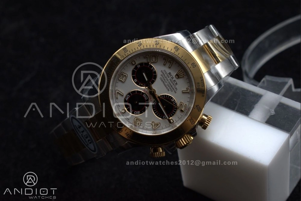 Daytona 116503 Clean 1:1 Best Edition White Dial Arabic Markers on SS YG Bracelet SA4130 V2