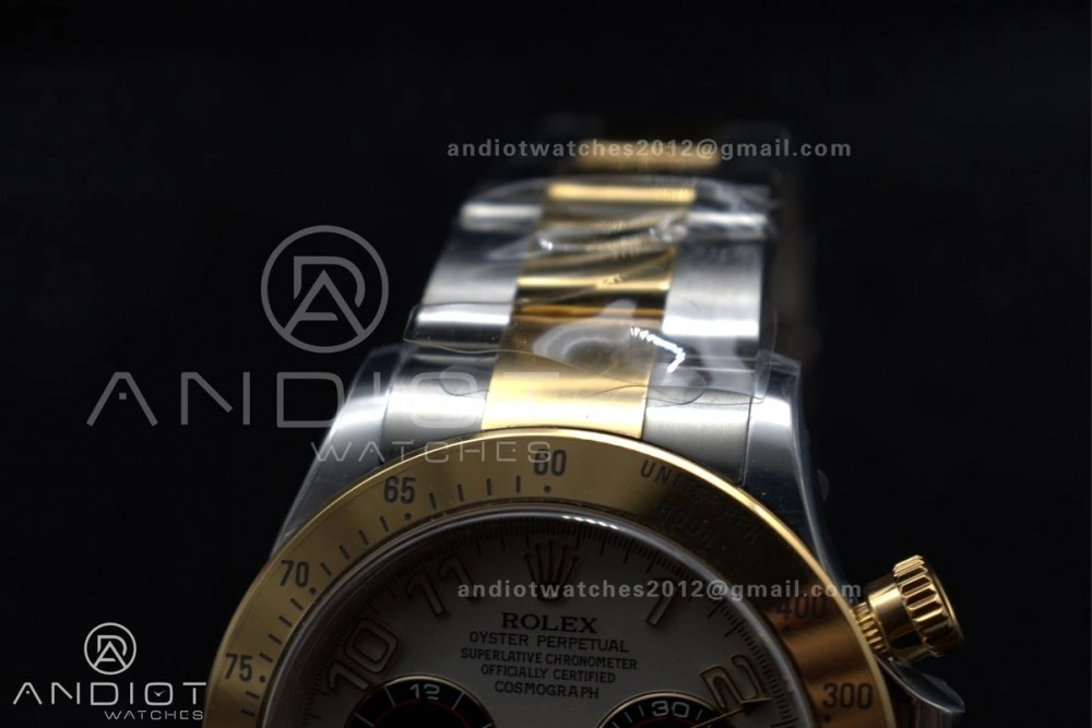 Daytona 116503 Clean 1:1 Best Edition White Dial Arabic Markers on SS YG Bracelet SA4130 V2