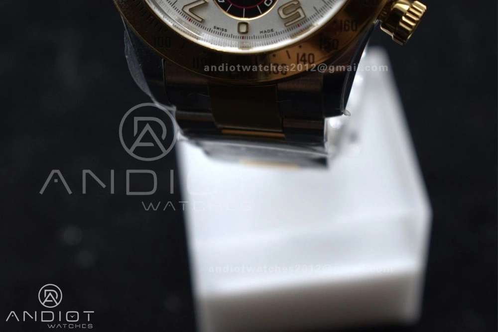 Daytona 116503 Clean 1:1 Best Edition White Dial Arabic Markers on SS YG Bracelet SA4130 V2