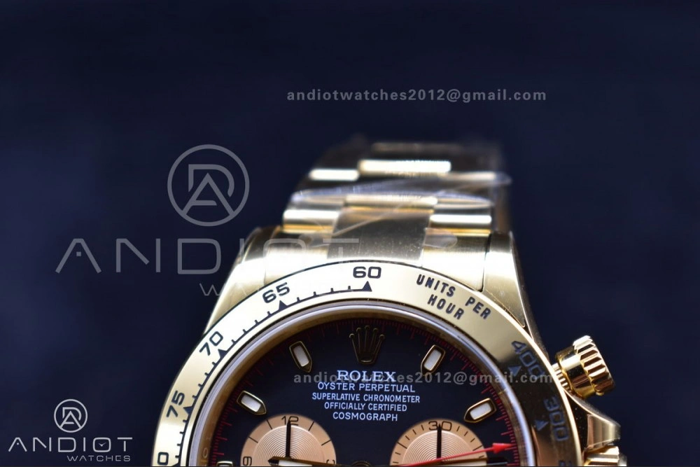 Daytona 116505 Clean 1:1 Best Edition Black Dial YG Markers on YG Bracelet SA4130 V2