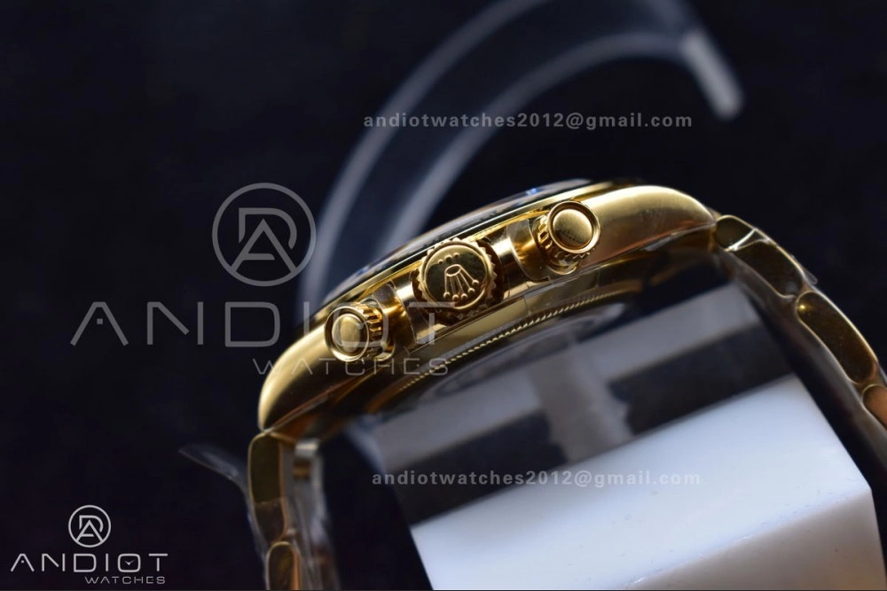 Daytona 116505 Clean 1:1 Best Edition Black Dial YG Markers on YG Bracelet SA4130 V2