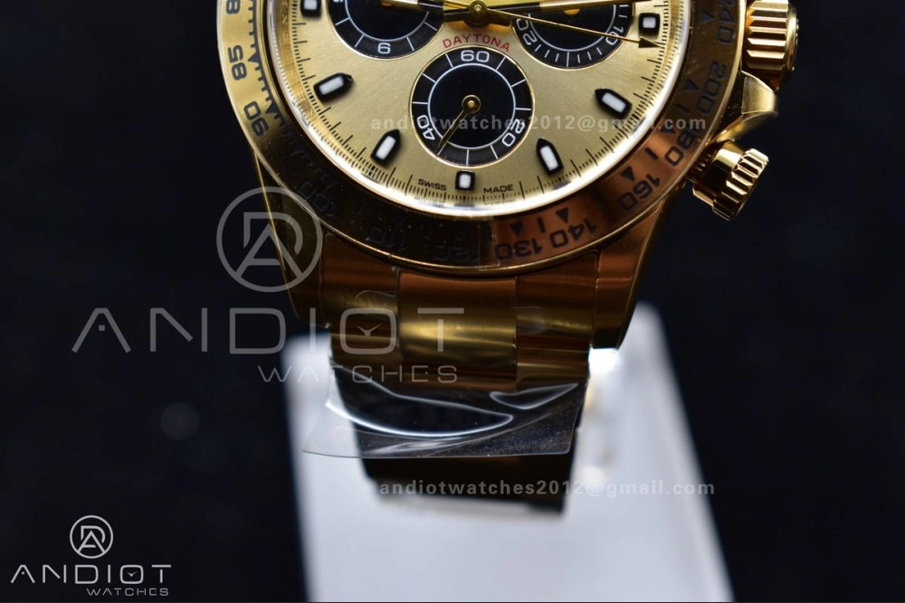 Daytona 116505 Clean 1:1 Best Edition YG Dial Black Markers on YG Bracelet SA4130 V2