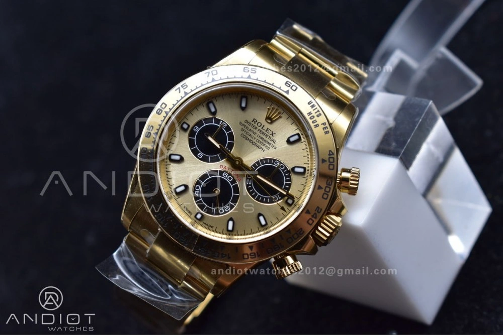 Daytona 116505 Clean 1:1 Best Edition YG Dial Black Markers on YG Bracelet SA4130 V2