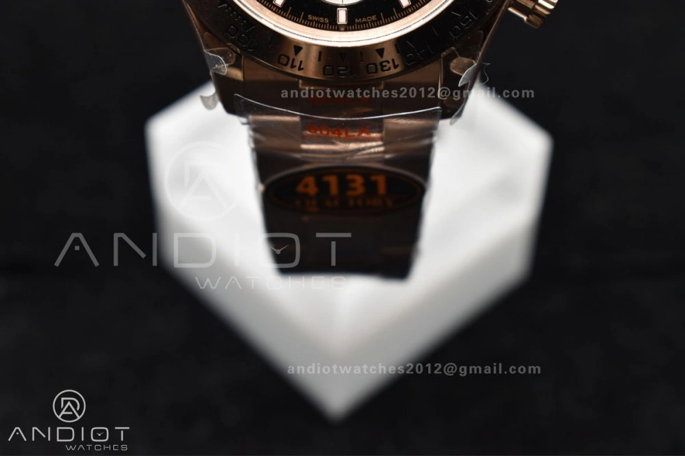 Daytona 116505 QF 1:1 Best Edition Black RG Dial on RG Bracelet SH4130 V3 (Gain Weight)
