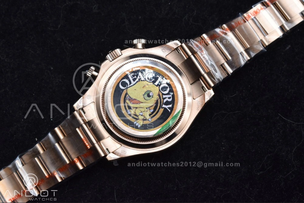 Daytona 116505 QF 1:1 Best Edition Black RG Dial on RG Bracelet SH4130 V3 (Gain Weight)