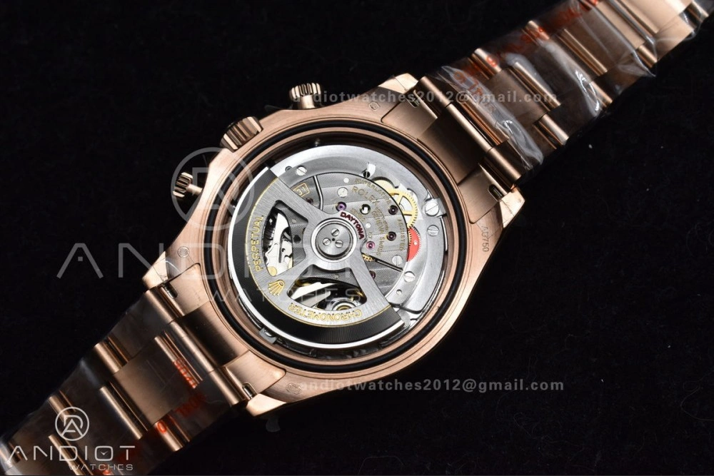 Daytona 116505 QF 1:1 Best Edition Black RG Dial on RG Bracelet SH4130 V3 (Gain Weight)