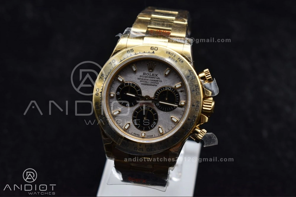 Daytona 116505 QF 1:1 Best Edition Meteorite Dial on RG Bracelet SH4130 V3 (Gain Weight)