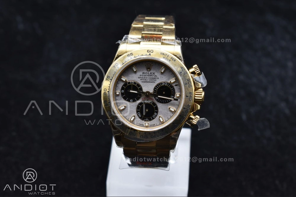 Daytona 116505 QF 1:1 Best Edition Meteorite Dial on RG Bracelet SH4130 V3 (Gain Weight)