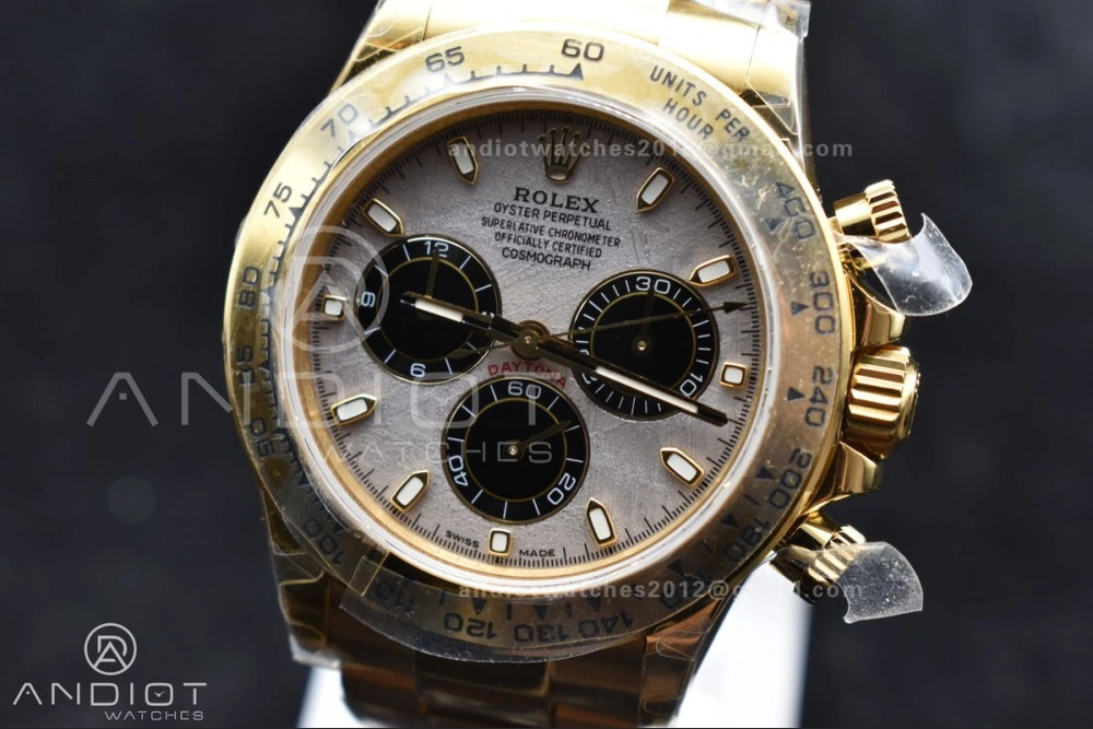 Daytona 116505 QF 1:1 Best Edition Meteorite Dial on RG Bracelet SH4130 V3 (Gain Weight)