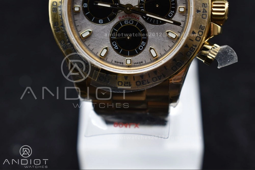 Daytona 116505 QF 1:1 Best Edition Meteorite Dial on RG Bracelet SH4130 V3 (Gain Weight)