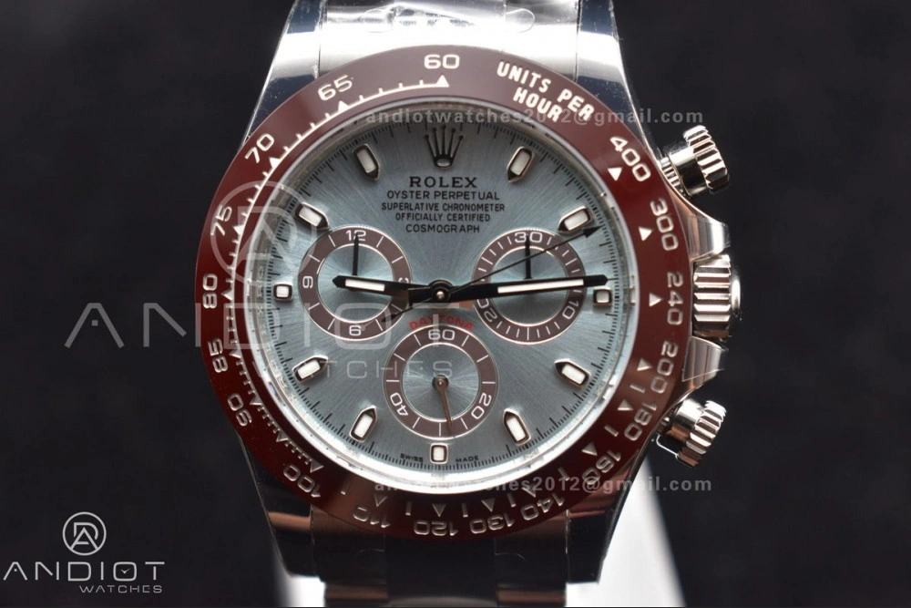 Daytona 116506 Brown Ceramic BTF 1:1 Best Edition Ice Blue Dial on SS Bracelet SA4130 V2